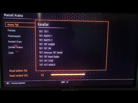 Vestel tv ilk kurulum ve  kanal arama