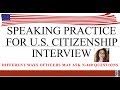 English Speaking Practice for U.S. Citizenship Interview