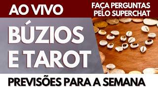 🔴 PERGUNTE: BÚZIOS E TAROT 🔮 Noite Espiritual | Previsões, revelações e conselhos AO VIVO ❤️ 📱