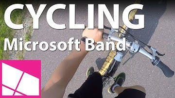 Riding a bicycle with the Microsoft Band