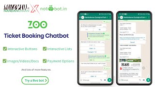 How to book Zoo tickets using a WhatsApp Chatbot | Book Tickets on WhatsApp | NotBot screenshot 5