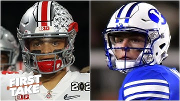Justin Fields vs. Zach Wilson: Which top QB prospect should be drafted first? First Take debates