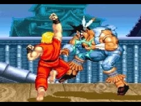 Street Fighter 2 Guile Combo Standing Flash Somersault Kick with Gamepad  and Commentary SF 2 