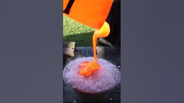 Lava vs Dry ice 😱 #Shorts