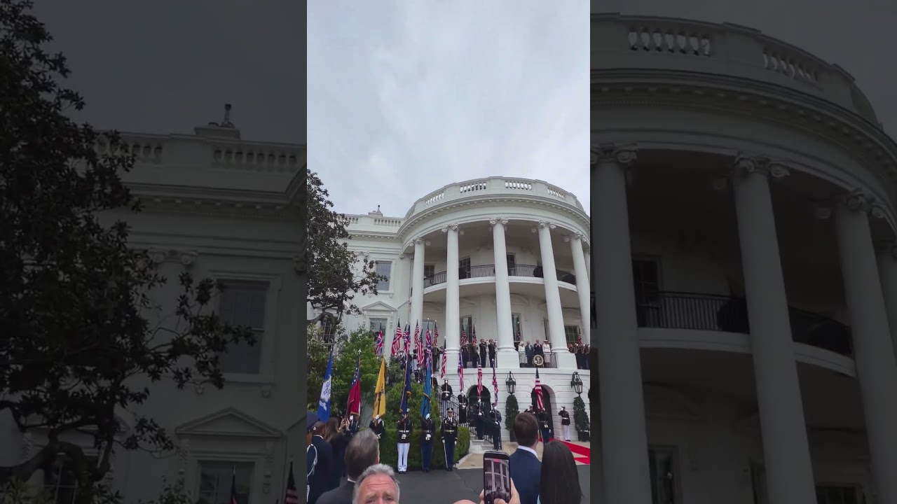 F-35’s fly over the White House in honor of State Visit by King Charles III, and Queen Camilla. 🇺🇸🇬🇧