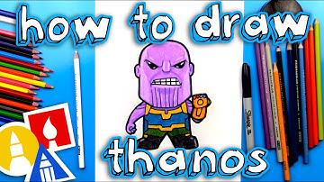 How To Draw Cartoon Thanos From Infinity War