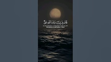 فاصبر إن وعد الله حق #quran #القرآن_الكريم #راحة_نفسية #تلاوات #آيات #تجويد #عبدالباسط_عبدالصمد