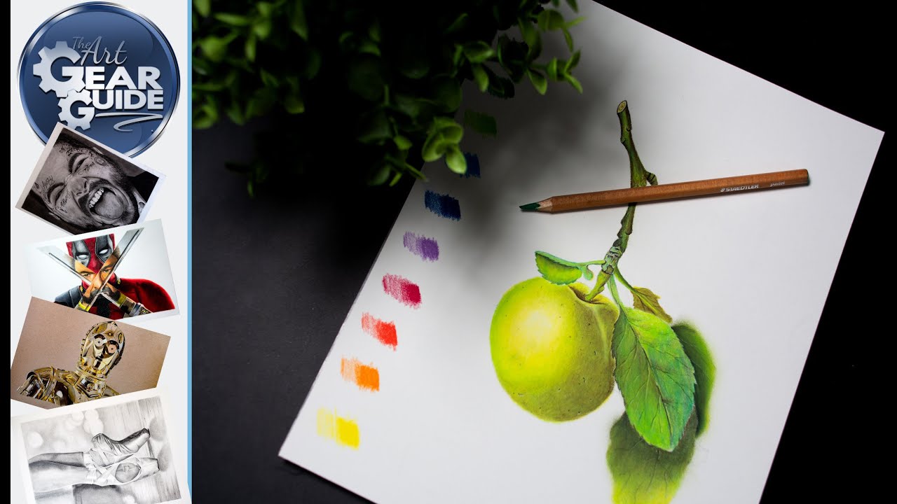 Staedtler Pastel Pencil Botanical Speed Drawing Demonstration