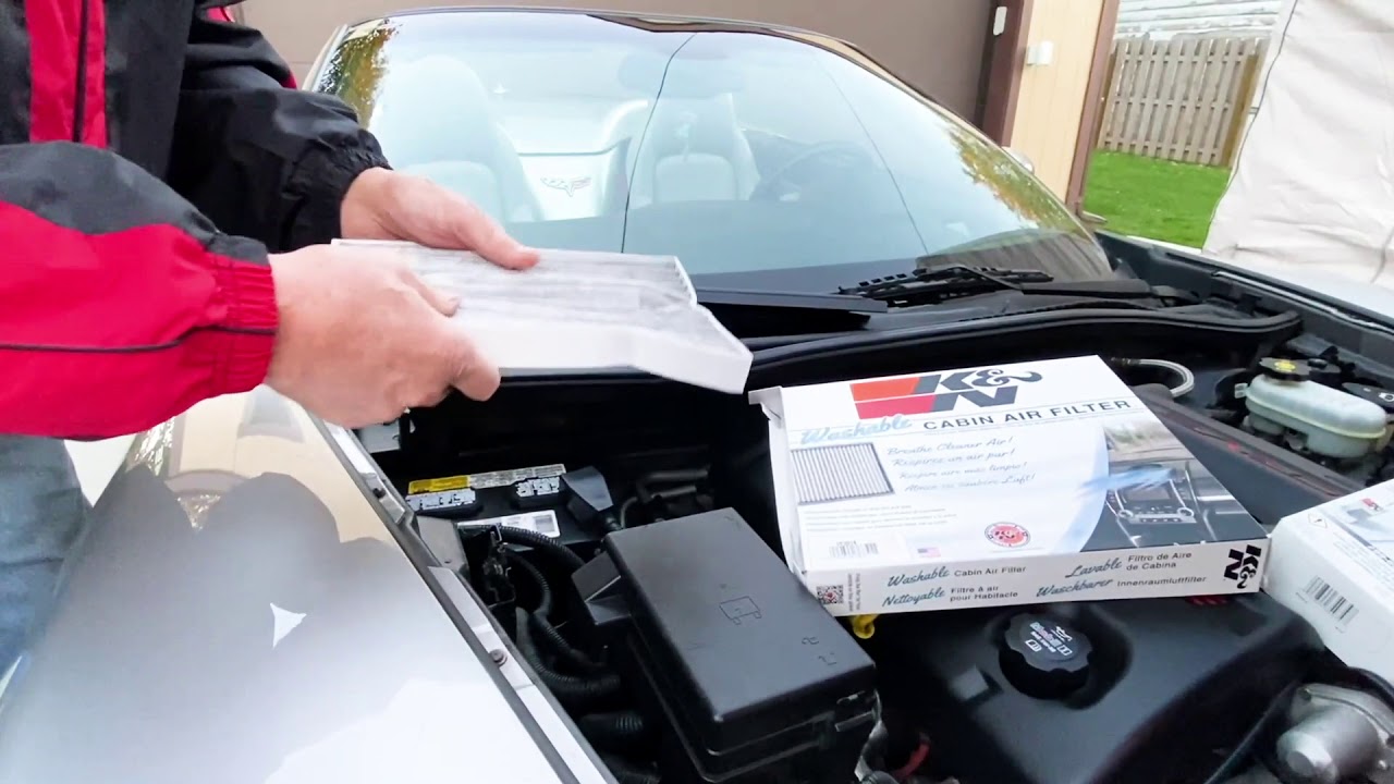 C6 Chevrolet Corvette K&N VF3018 Cabin Air Filter Install by