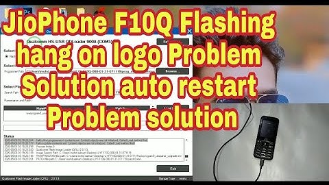 Jiophone F10Q Flash hang on logo Problem solution