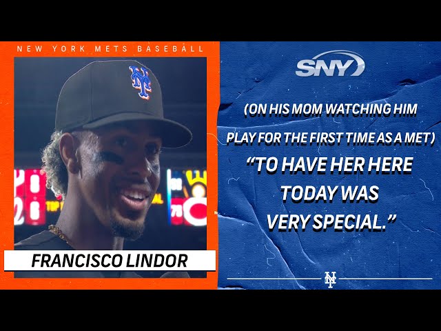 Mets' Lindor homers after surprise visit from mom