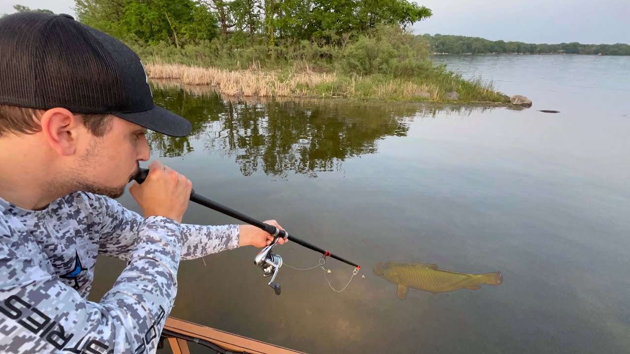BLOWGUN fishing HUGE FISH in Clear Water! YouTube