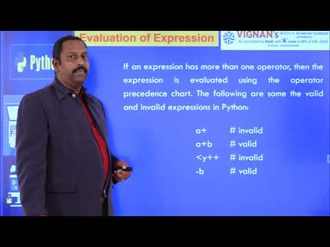 Python Programming || Expressions and Order of Evaluations - YouTube
