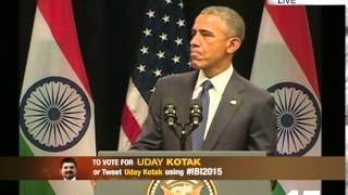 NAMASTE OBAMA: Barack Obama's Siri Fort address