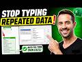 Never Type the Same Data Twice in Excel Again: Custom List