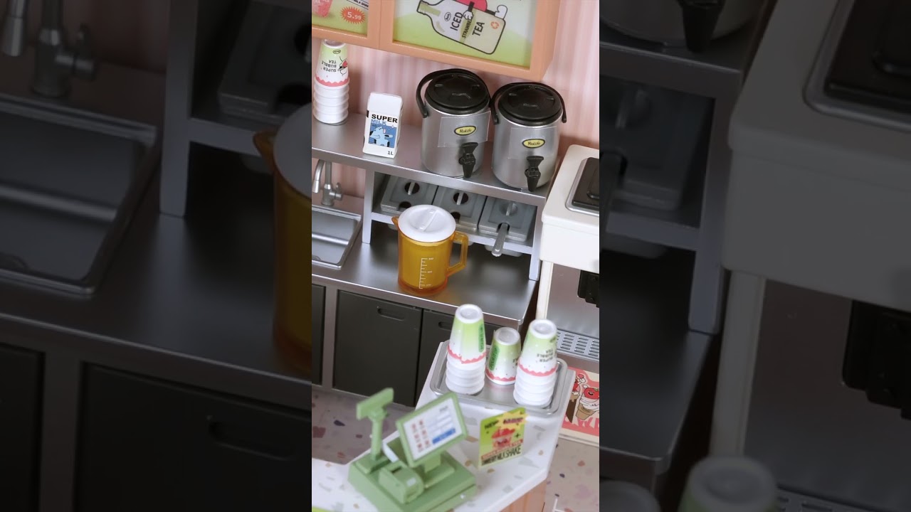 Miniature Bubble Tea House kit from ROLIFE