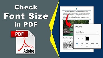 How to check font size in pdf using Adobe Acrobat Pro DC