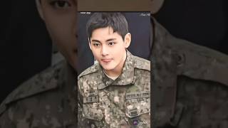 BTS v in military dress 😎 #bts #btsarmy