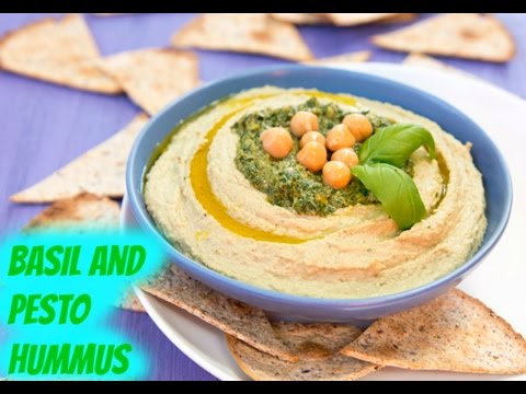How to make Basil and Pesto Hummus | Latest recipes