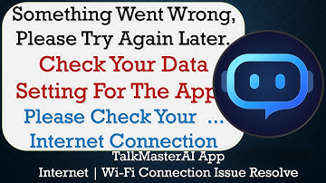 TalkMasterAIc App something went wrong please try again later problem solution