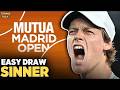 Sinner Easy Draw | Zverev, Medvedev QF at Madrid Open 2026 | Tennis News