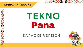 Tekno - Pana | Version Karaoke ( Instrumental + Lyrics)