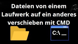 Move files from one drive to another using the CMD command prompt in Windows