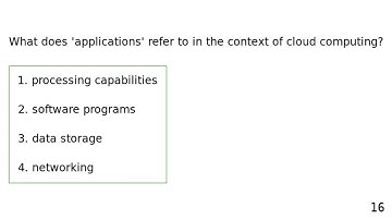 What is Cloud Computing - Quiz