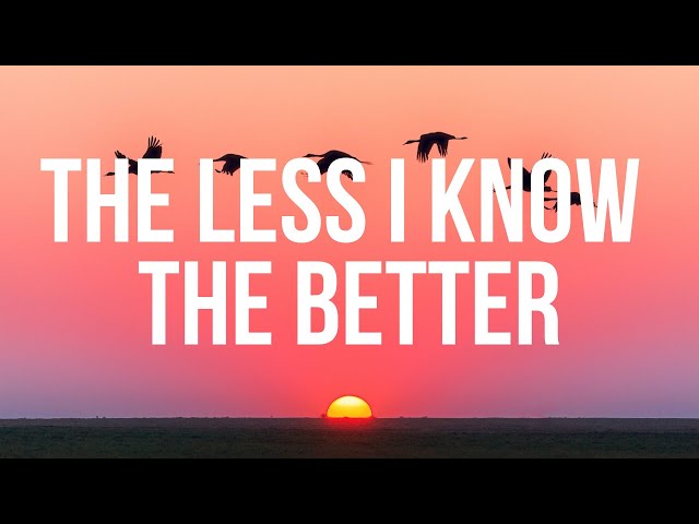 Tame Impala - The less I know the better (lyrics) class=