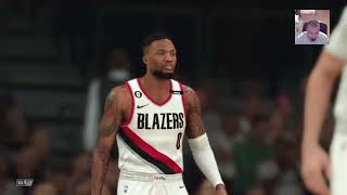 NBA 2K23 Rookie Year starting LA Lakers vs Portland Trailblazers G58