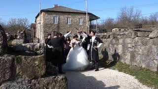 Georgian Polyphonic Singers Greeting a Wedding Party