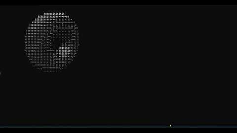 Spinning donut in c++