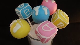 Baby Shower Gender Reveal Cake Pops- with emmymadeinjapan!