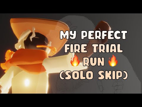 when you have no friends to do the fire trial with so you perfect the solo skip [ sky cotl ]