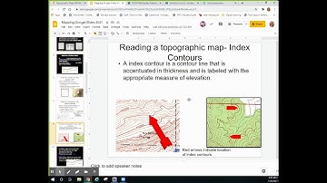 Topographic Map Introduction (Zoom Instructional)