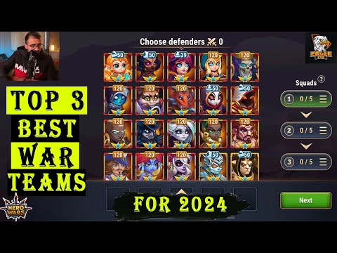 Top Three Best War Teams For 2024 | Hero Wars Mobile Alliance