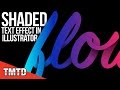 Illustrator Tutorials: Shaded Text Effect in Illustrator