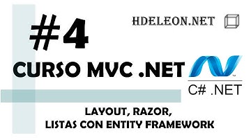 Curso de MVC .Net C#| Layout, Razor, Listas con Entity Framework | #4