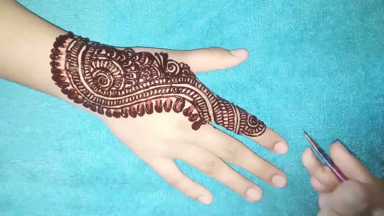 Simple Mehndi design for back hand | Latest design 2021 | stylish and ...