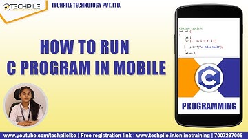 How to run c program in mobile | how to run c program in mobile phone | run c program in smartphone