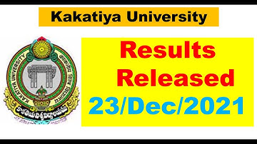 Kakatiya University Results || 23/Dec/2021 || Kakatiya University Updates