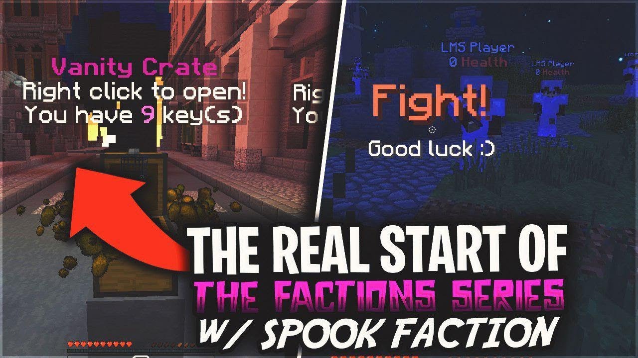 THE REAL START OF THE FACTIONS SERIES w/ SPOOK (Br0, R0yalMC, DrCandyMan) | VanityMC Factions