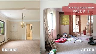 Getting Started and Demo! - Week 1 | Our FULL house renovation | Jamison Joy