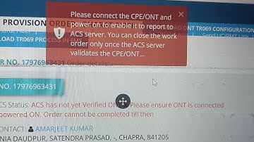 #BSNL CPE/ONT POWER ACS Server Setup , TR_069 Internet setup  #ACS Status how to verified