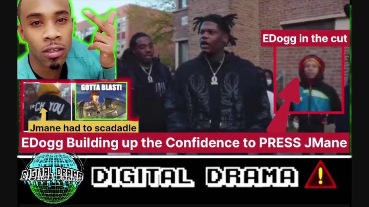Edogg Twitter EDogg was SCARED to PRESS JMANE off OBLOCK | EDogg Took 10 FULL minutes ...