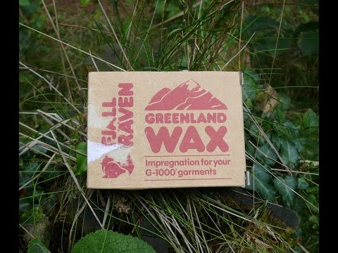 applying Greenland Wax on Fjallraven Vidda Pro trousers