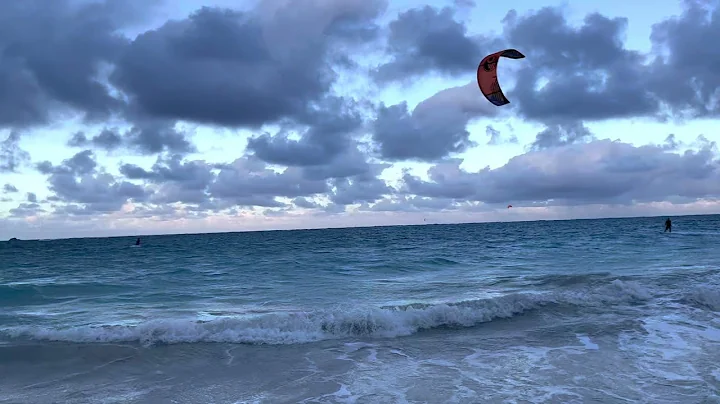 Afternoon Kite Surfing at Kailua Beach -  Windward side of Oahu - Hawaii  - by Dan Gritsko