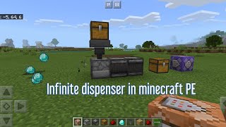 How to make an infinite dispenser in Minecraft PE using command block