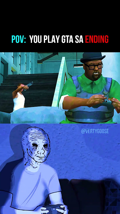 POV: GTA San Andreas Beginning vs Ending! (Nostalgia) #shorts #gta
