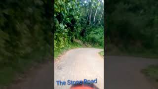 Stone paved road/ Travel man
